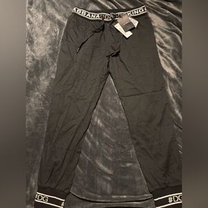 Dolce & Gabbana Black Logo Waistband & Cuff Joggers